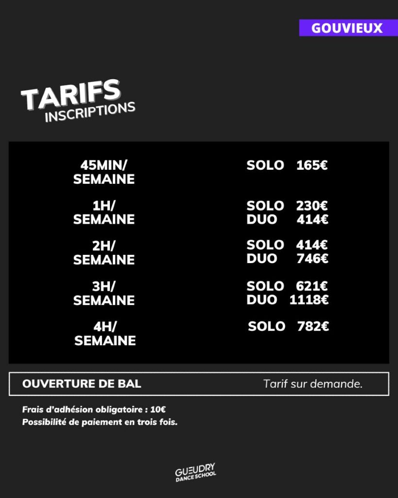 2025-2026- Planning-Tarifs Gouvieux
